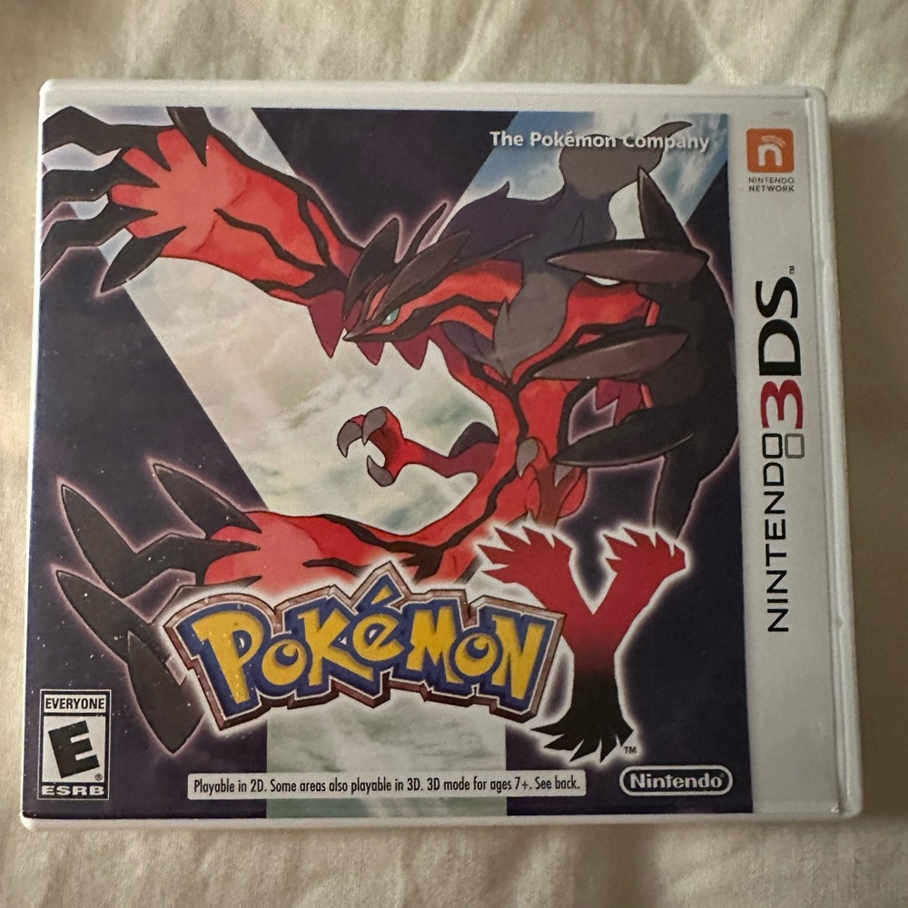 Nintendo Pokémon Y 3DS Game Red and Black
